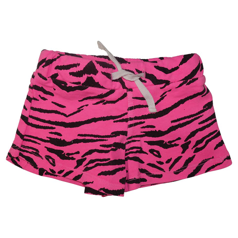 Tiger Stripe Mini Shorts-Neon Pink - Ice Cream Castles