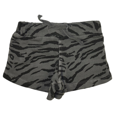 Tiger Stripe Mini Shorts-Gray - Ice Cream Castles